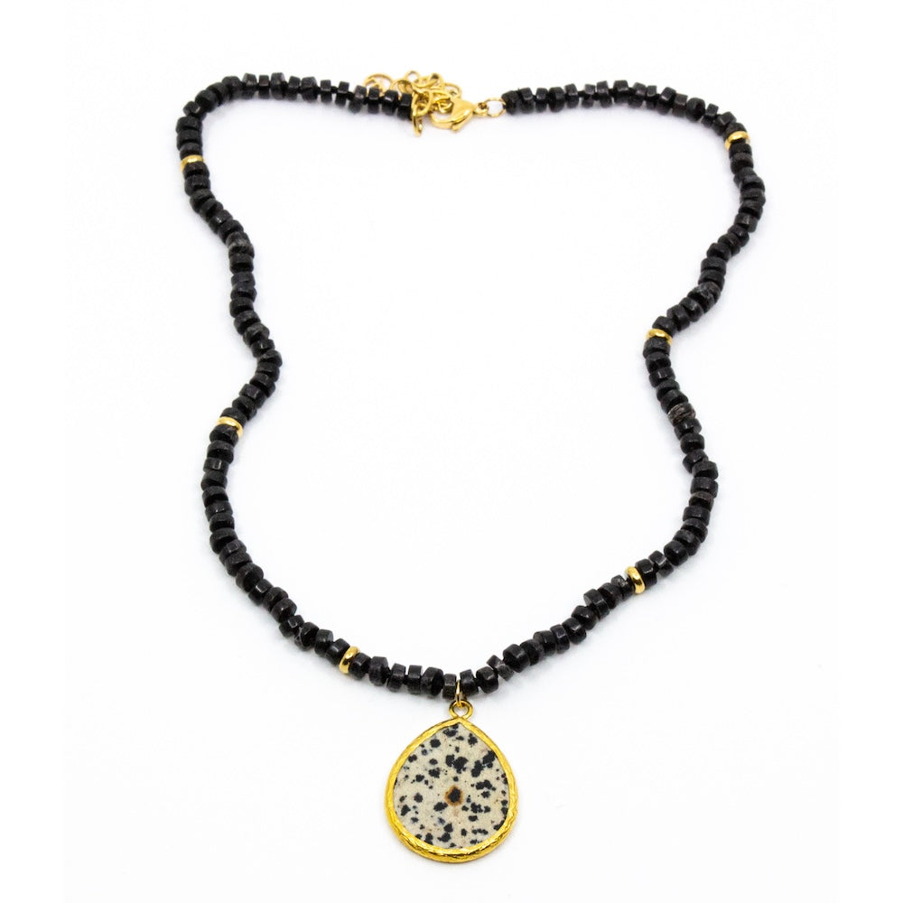 Gem Halsband Dalmatin Svart