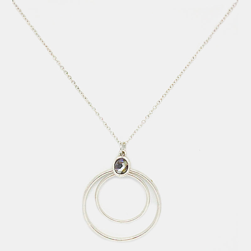 Eternity Halsband 80cm Silver Bronze