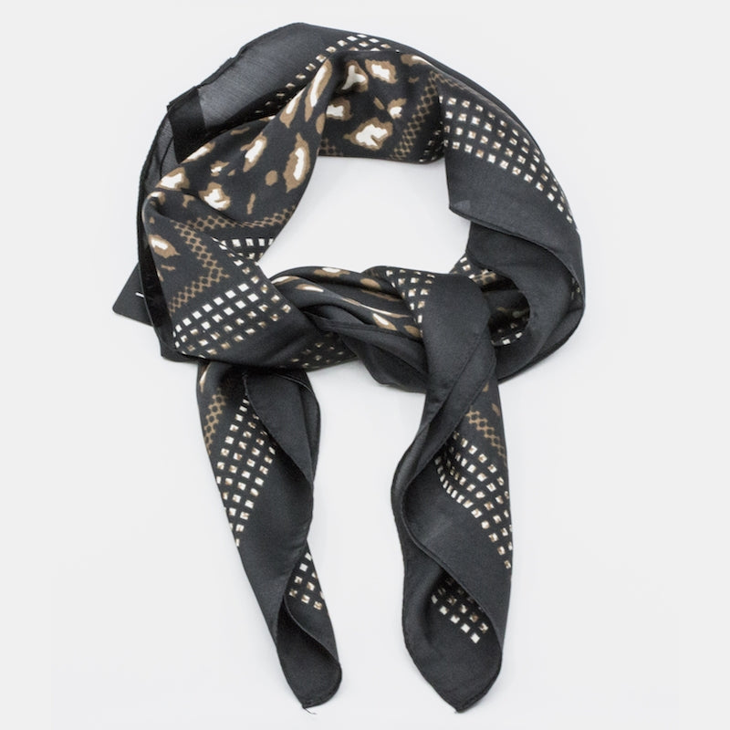 Mouscron Sjal Svart Svart