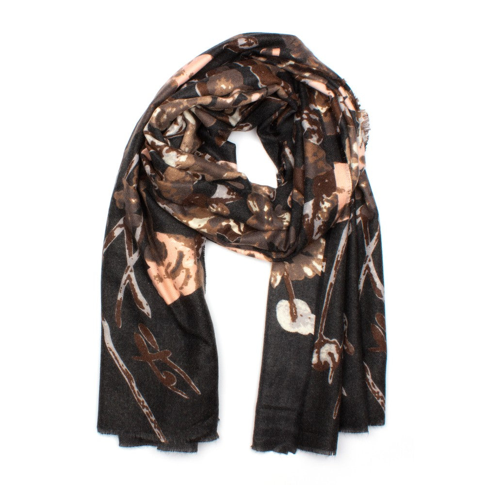 Stavelot Sjal Svart Svart