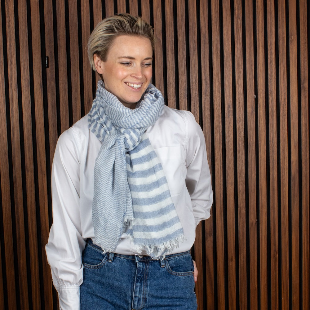 Alès Shawl Blue