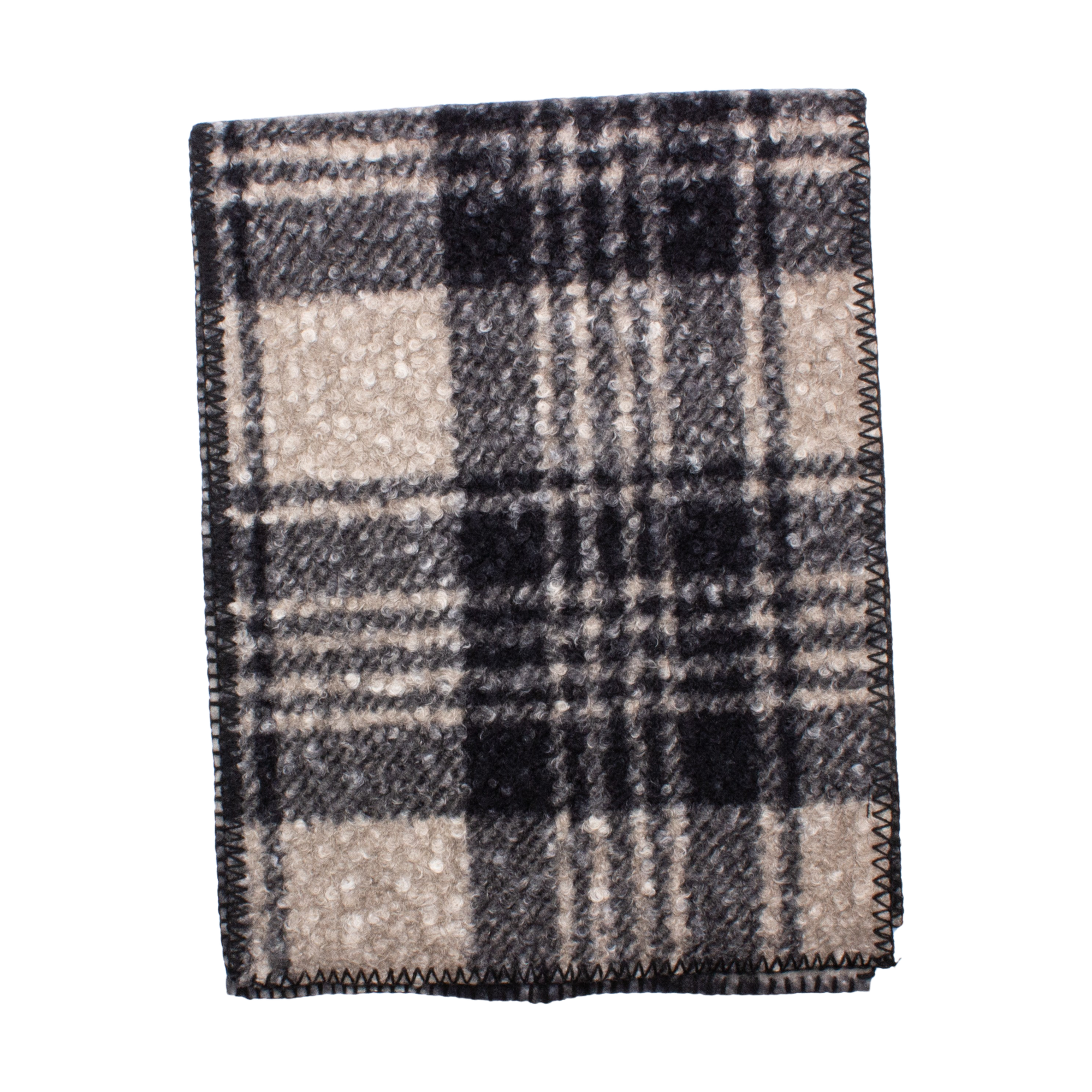 Teddy Halsduk Checked Grå