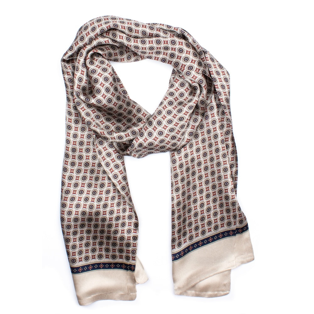 Caen Silk Scarf Sand