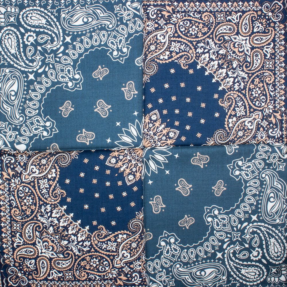 Bordeaux Silk and Wool Shawl Blue