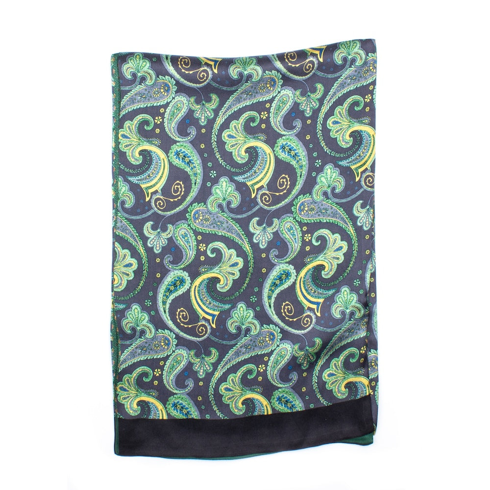 Vannes Silk Scarf Green