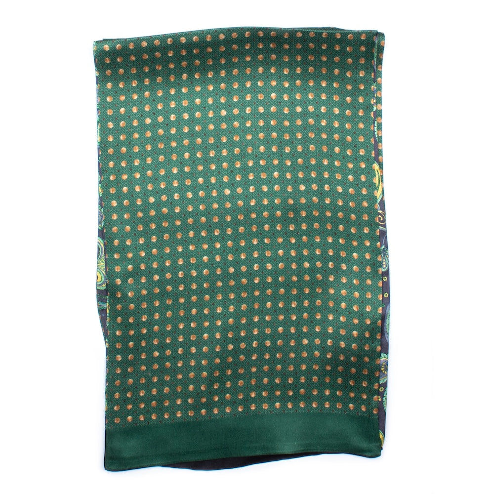 Vannes Silk Scarf Green