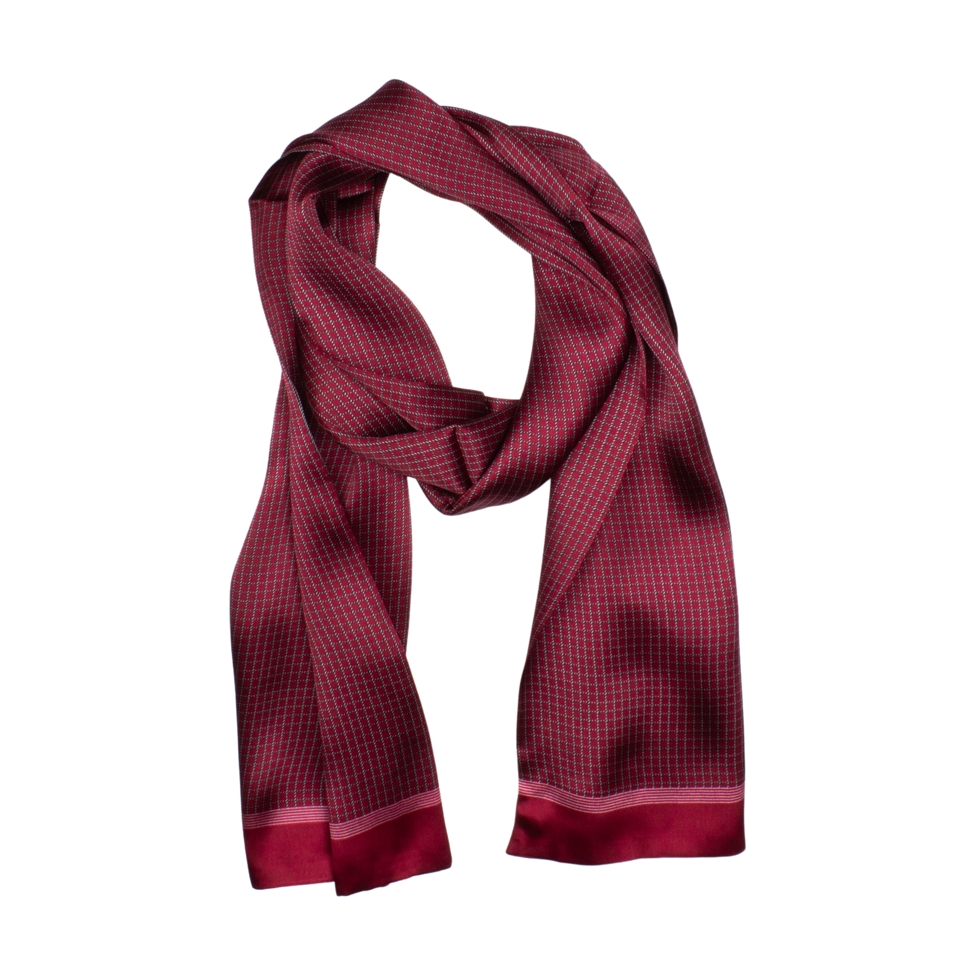 Basildon Sidensjal Röd