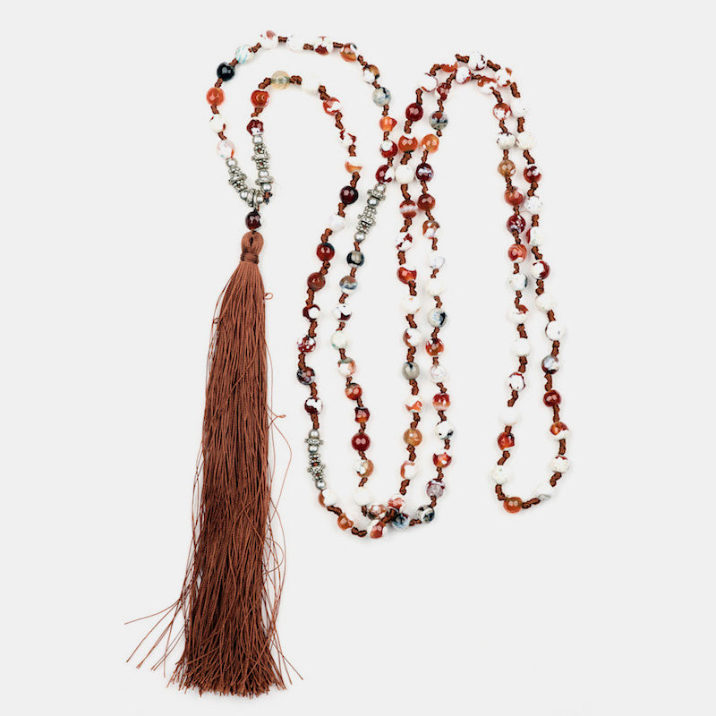 Mala Halsband Eld Orange