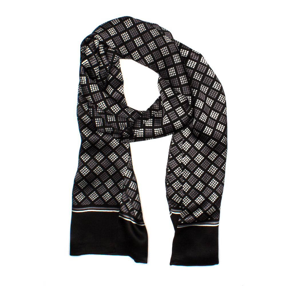 Sicily Silk Shawl Black