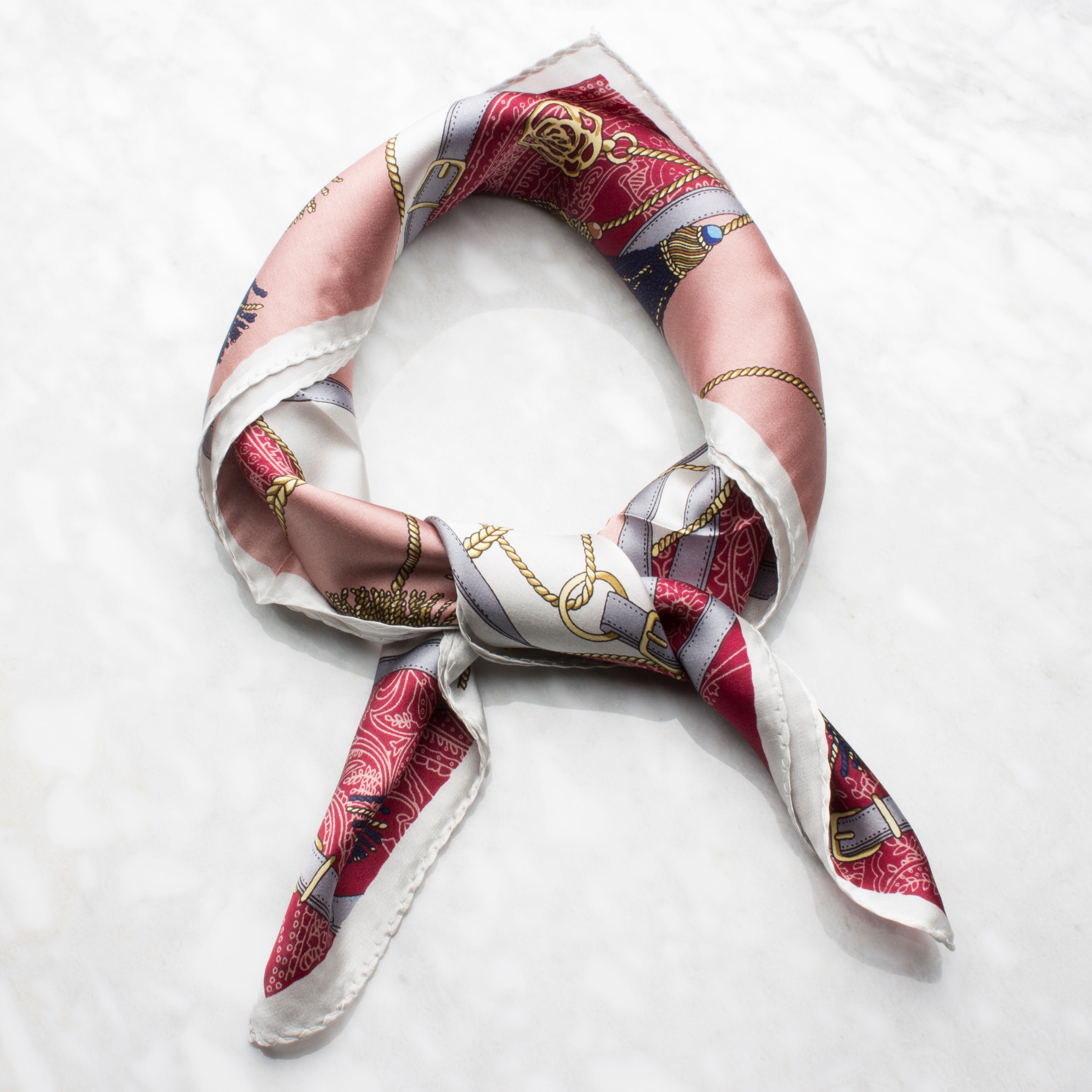 Buarcos Sidensjal 50x50cm Vinröd