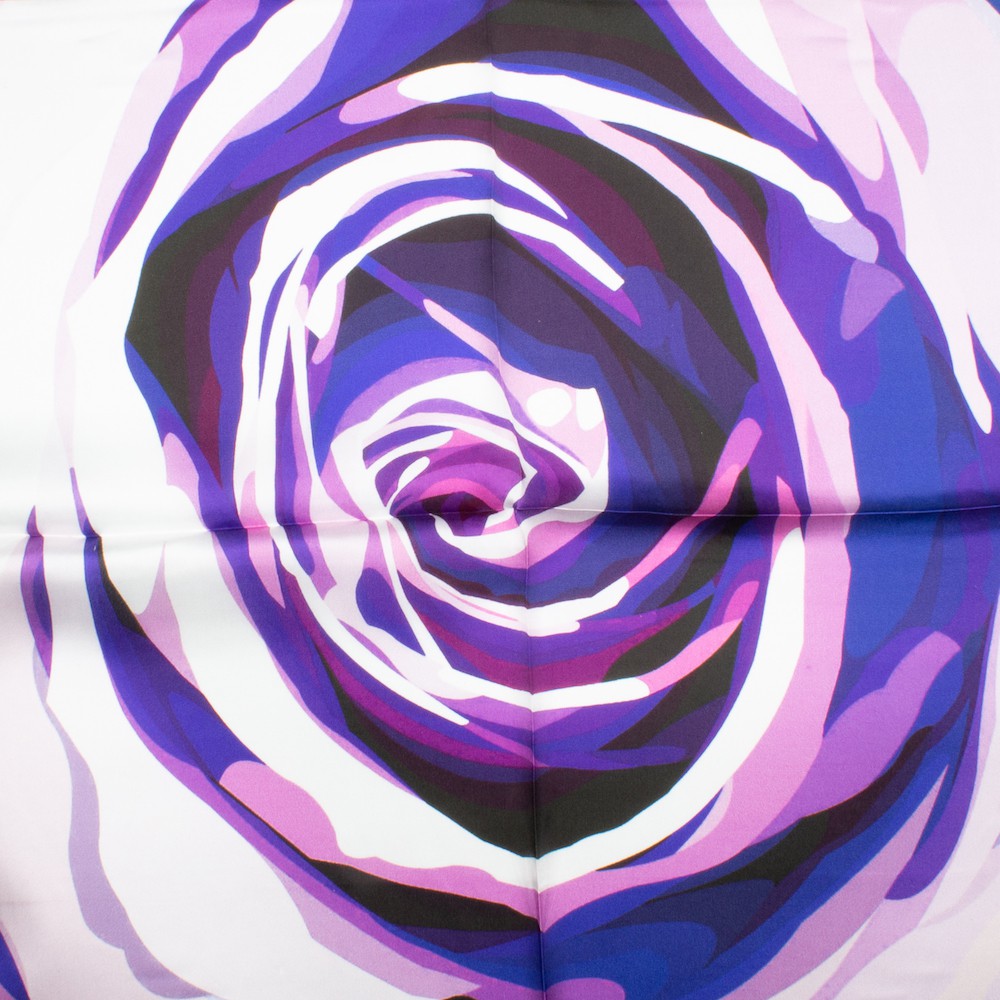 Doorn Sidensjal 50x50cm Lila Lila