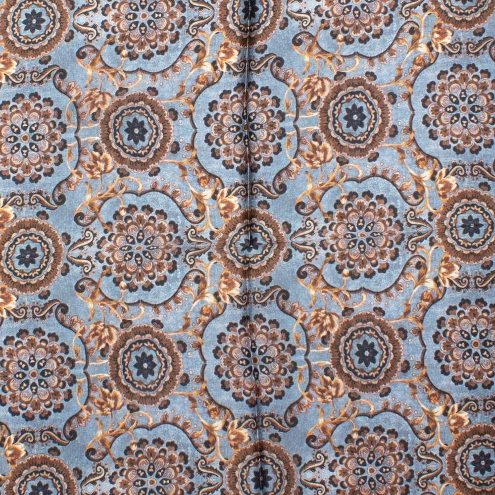 Uden Sidensjal 50x50cm Blå Blå