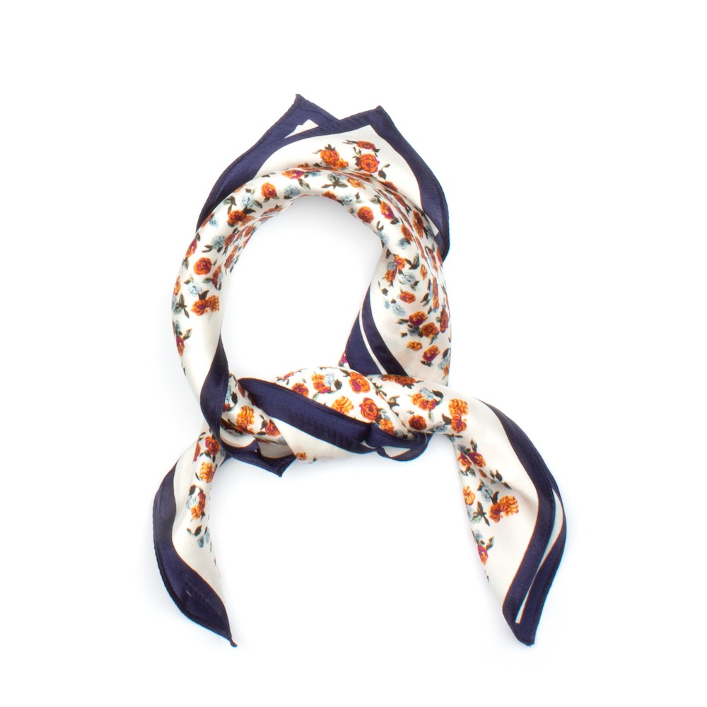 Mill Sidensjal 50x50cm Brun Brun