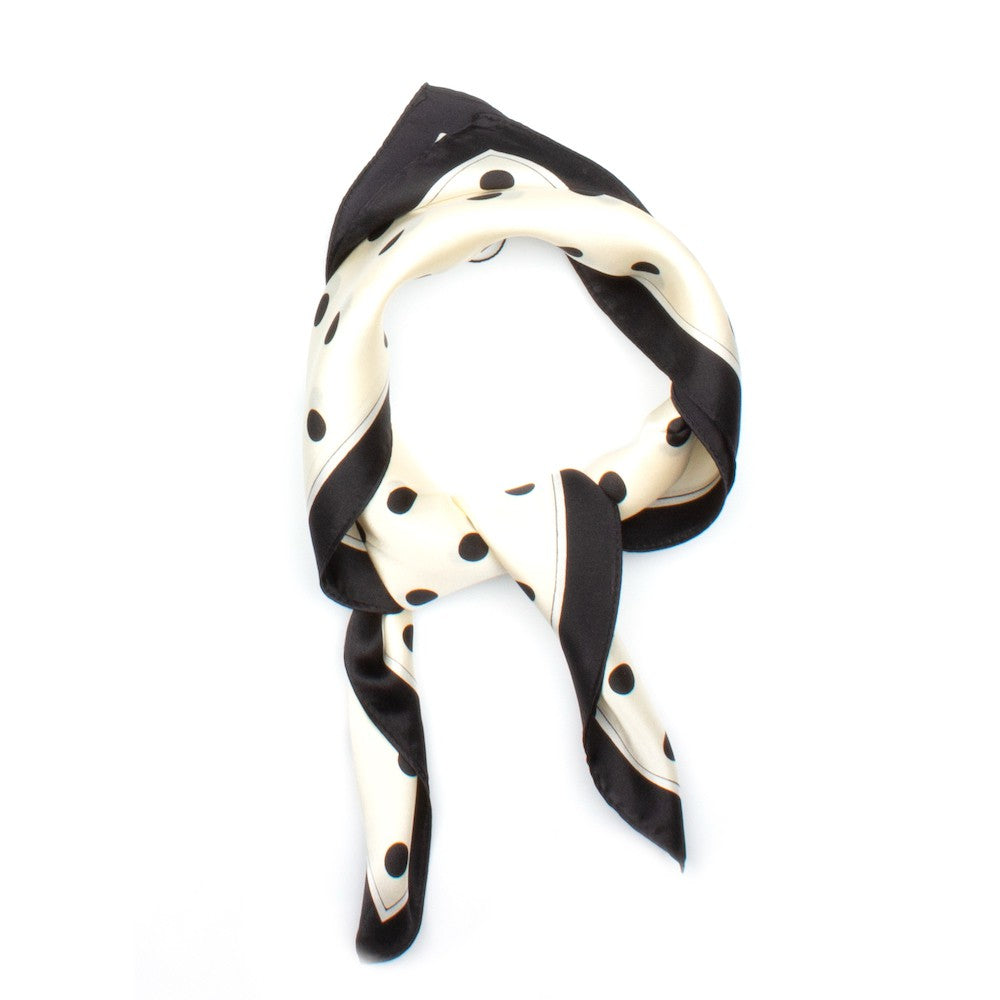 Goch Sidensjal 50x50cm Vit Vit