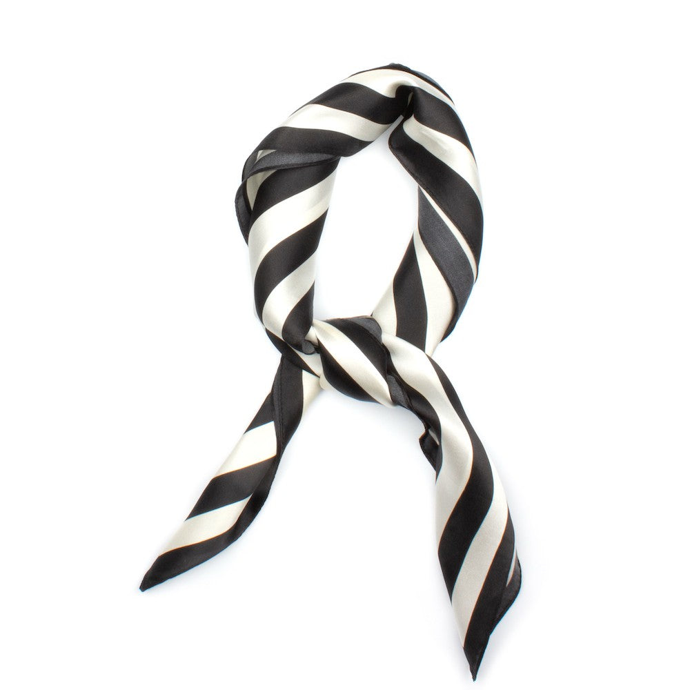 Well Sidensjal 70x70cm Svart Svart