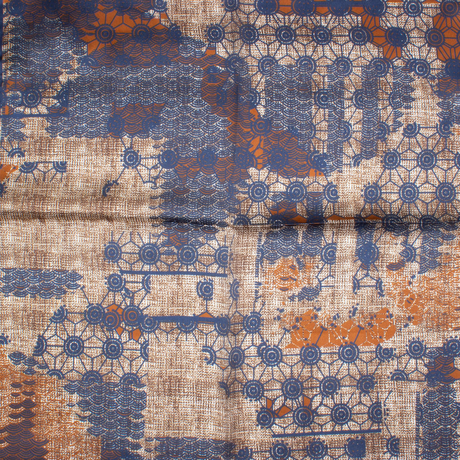 Rieti Silk Shawl Blue