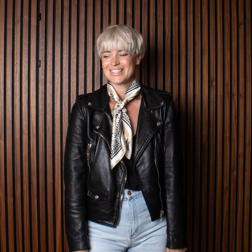 Naples Silk Shawl Creme