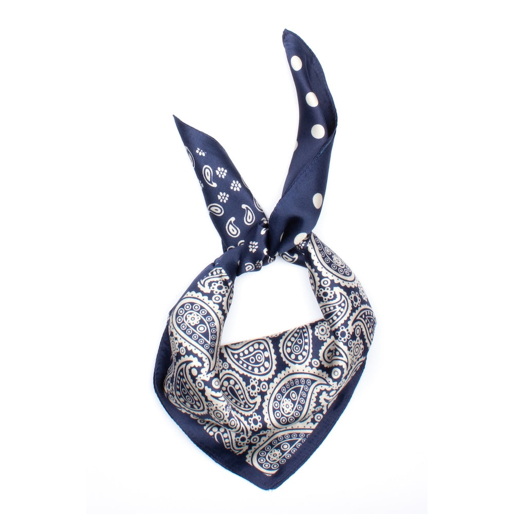 Royan Silk Scarf Blue