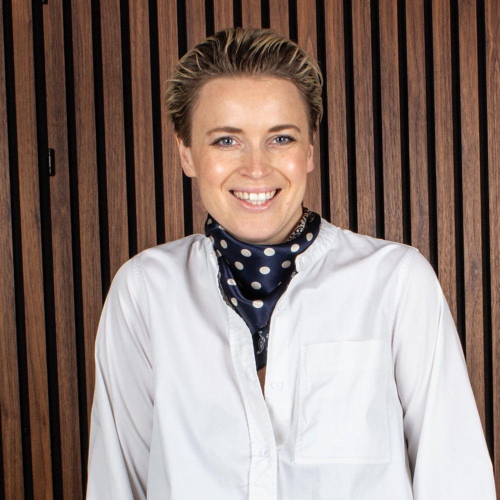 Royan Silk Scarf Blue