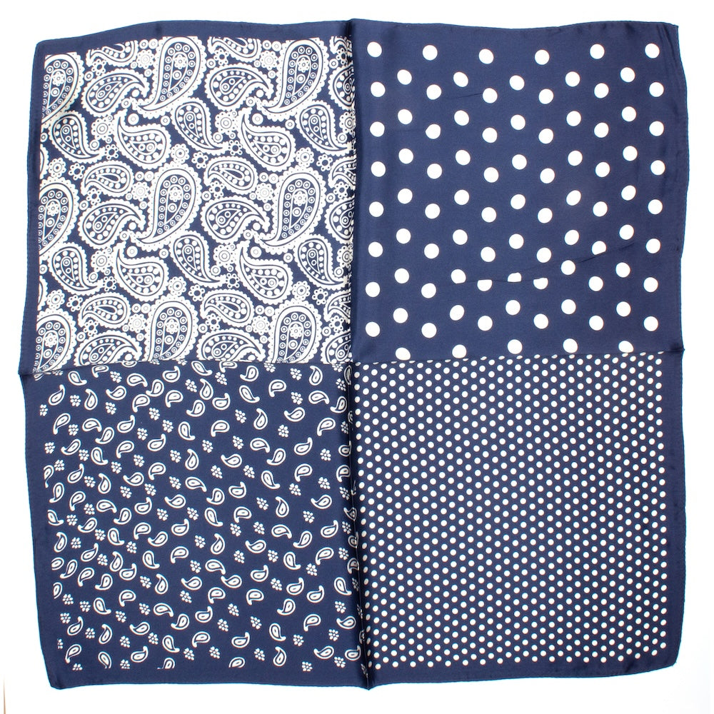 Royan Silk Scarf Blue