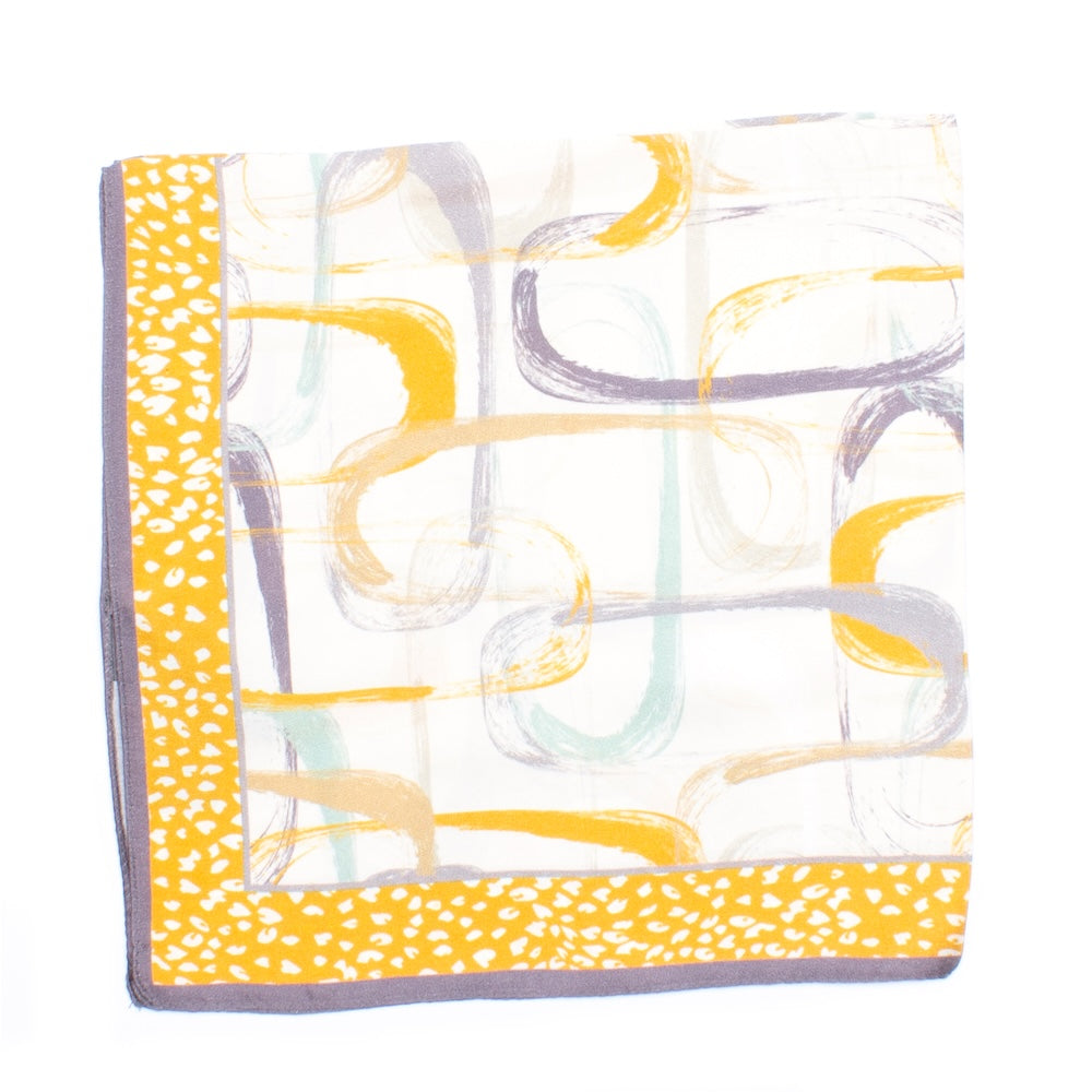 Nantes Silk Scarf Yellow