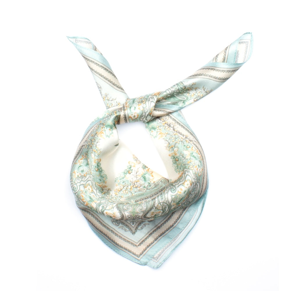 Vernon Silk Scarf Green