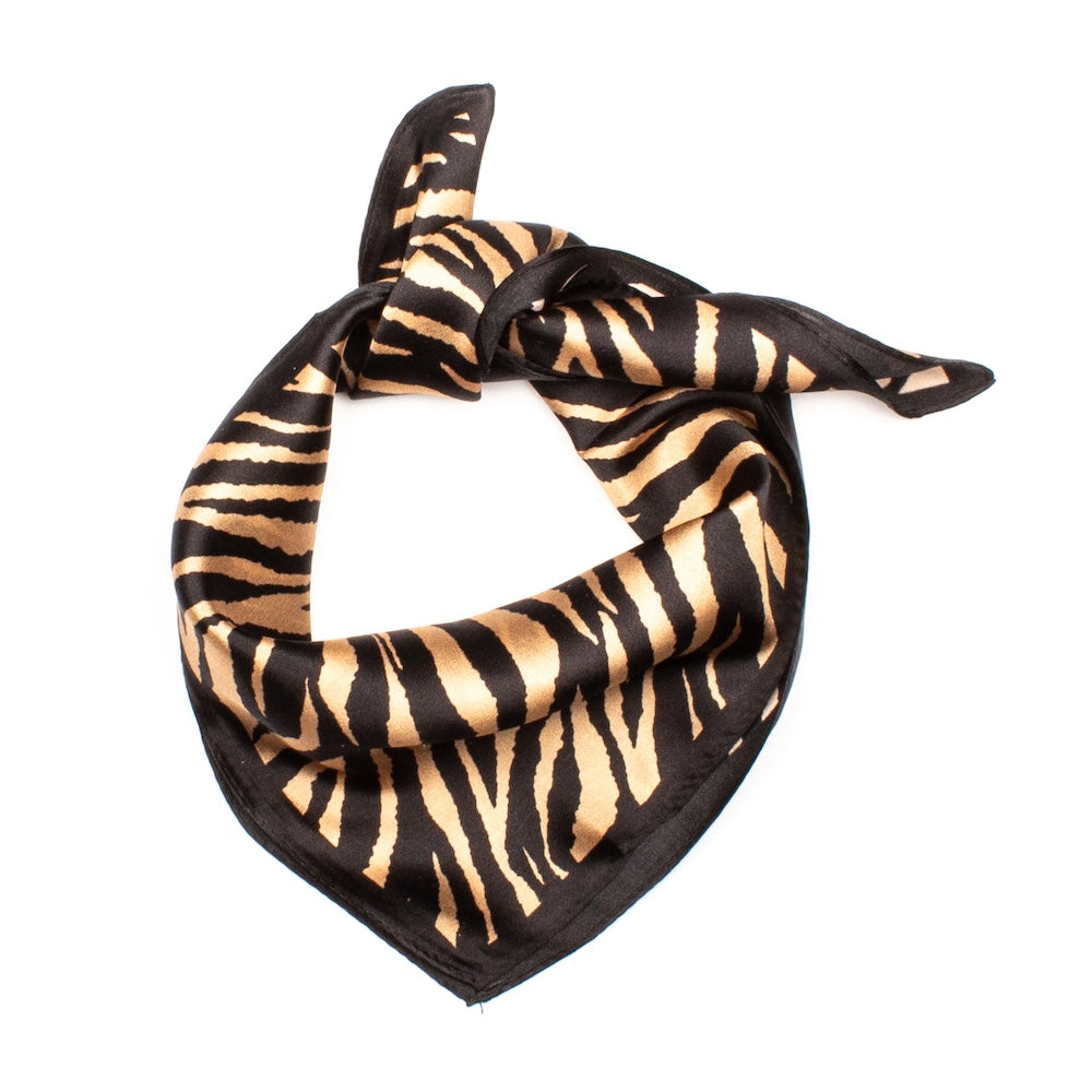 Zebra Silk Scarf 50x50cm