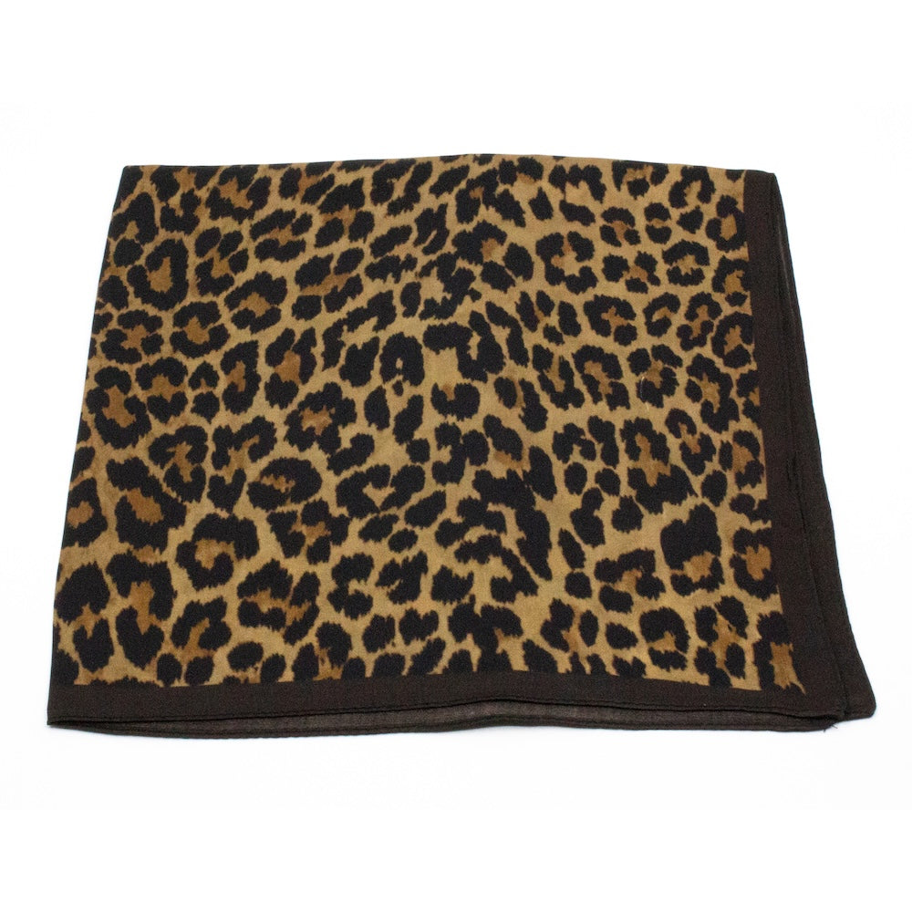 Loures Sidensjal 50x50cm Brun