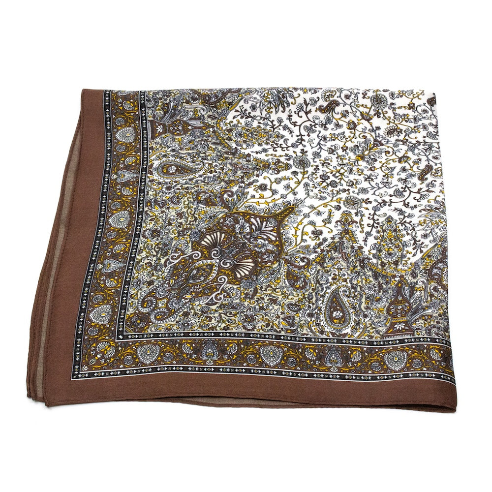 Bougado Sidensjal 50x50cm Brun