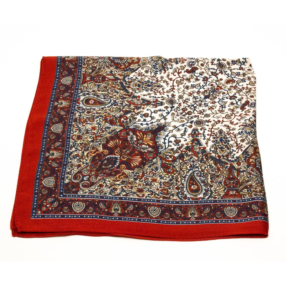 Bougado Sidensjal 50x50cm Röd