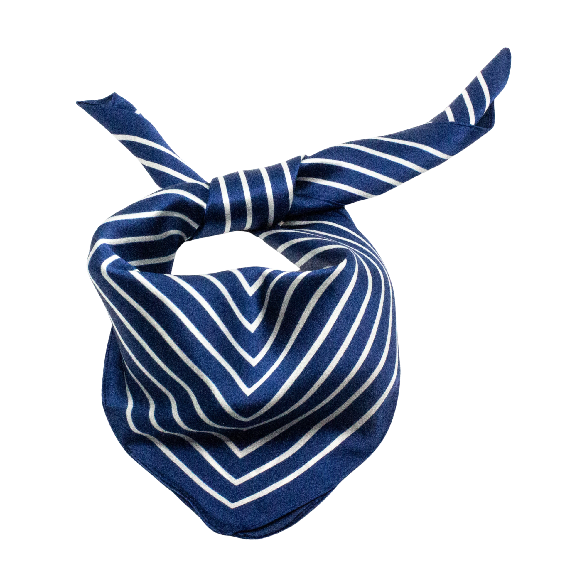 Eastbourne Sidensjal 50x50cm Blå