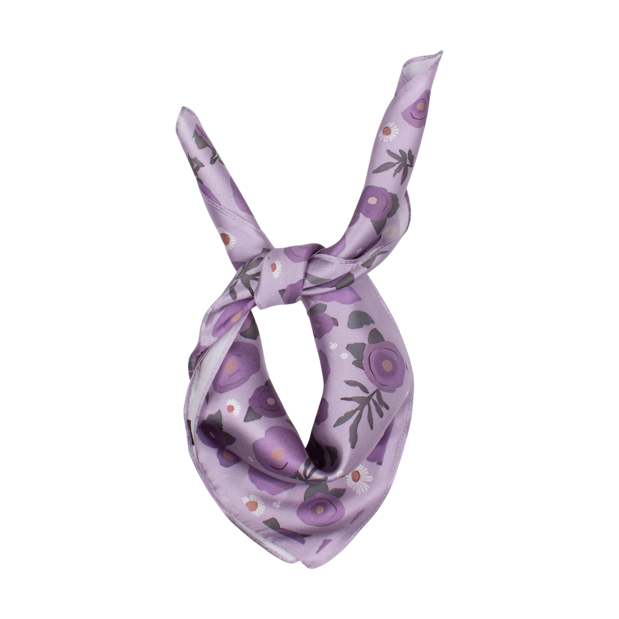 Hemsby Sidensjal 50x50cm Lila