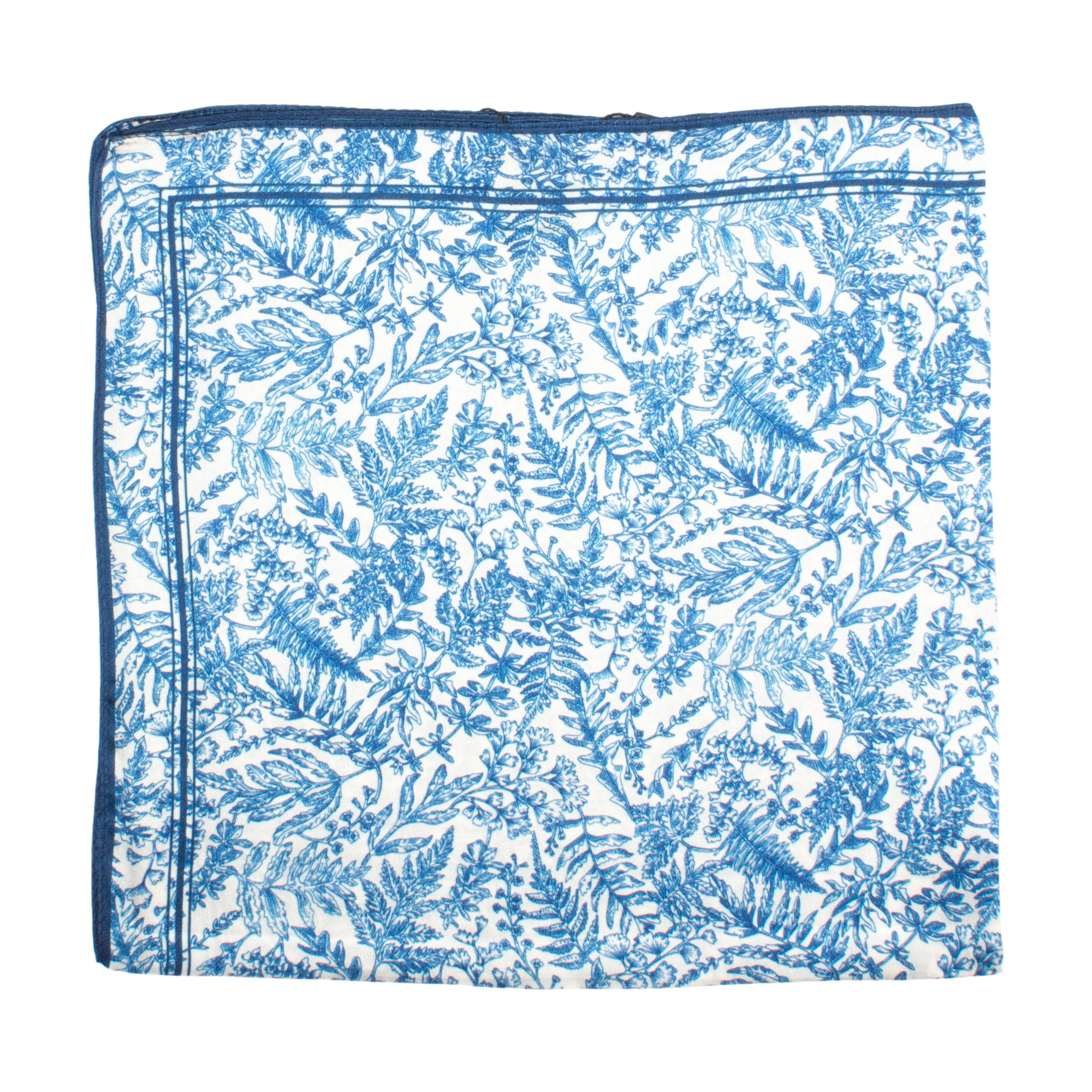 Kettering Sidensjal 50x50cm Blå