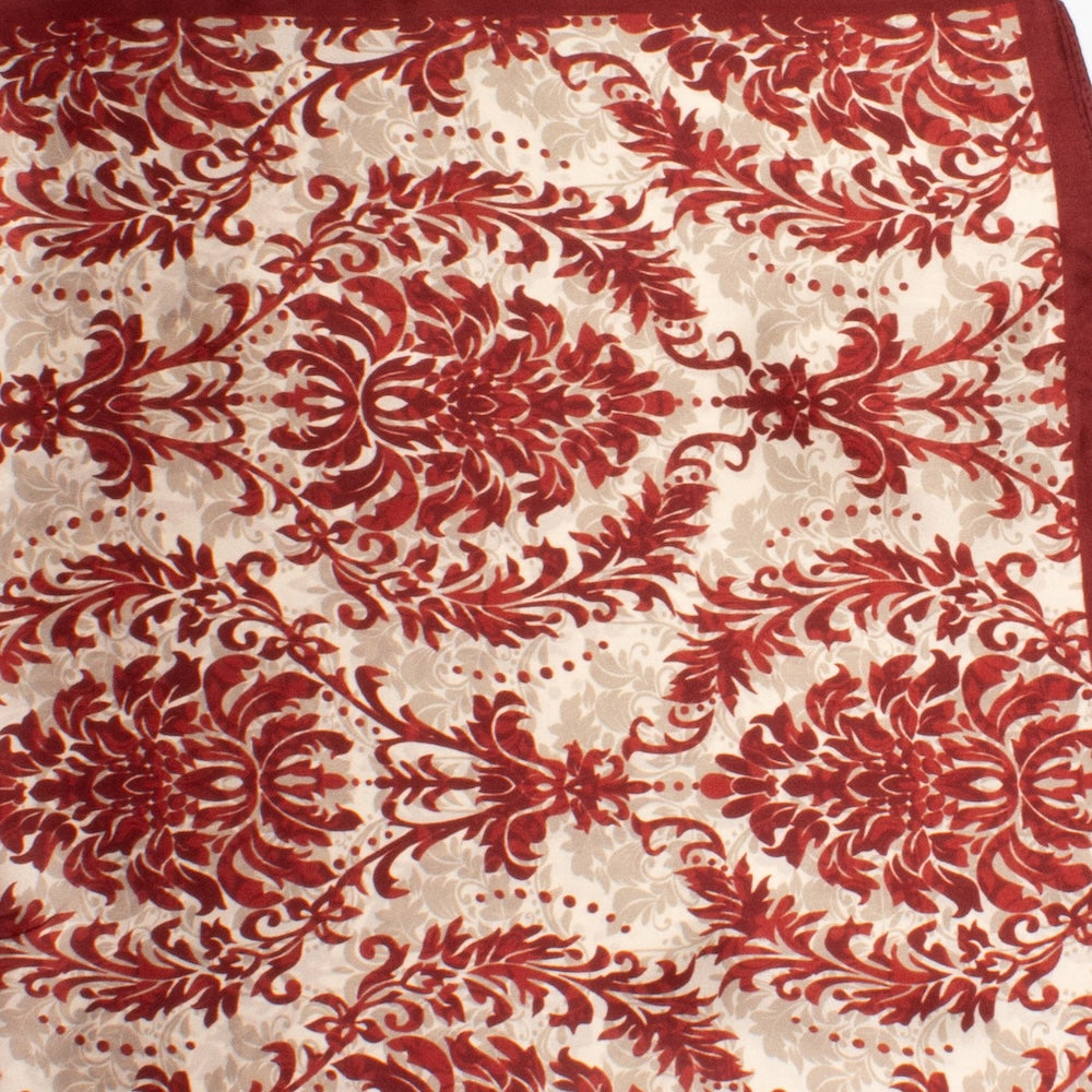 Bedsted Sidensjal 70x70cm Röd