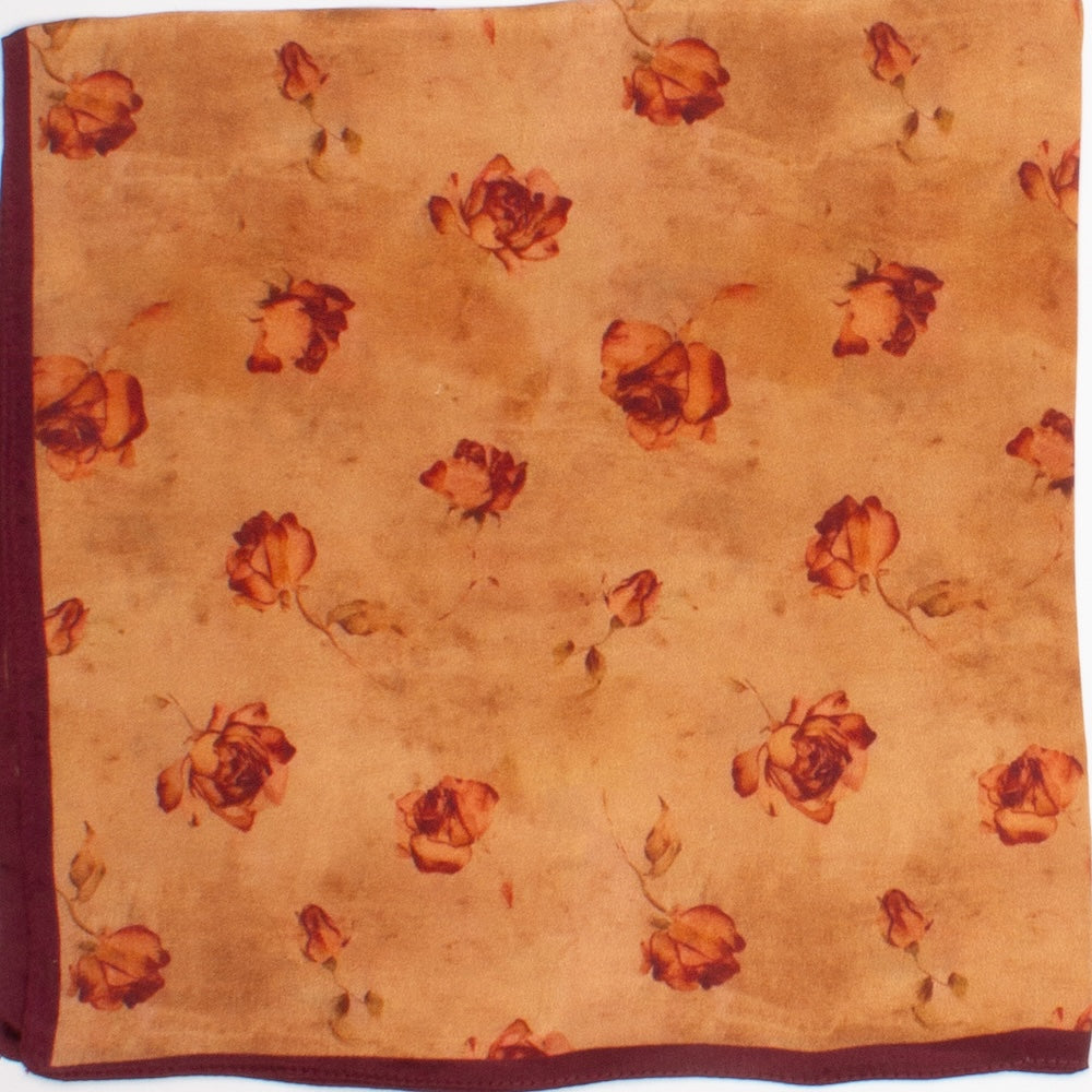 Ravsted Sidensjal 50x50cm Rost