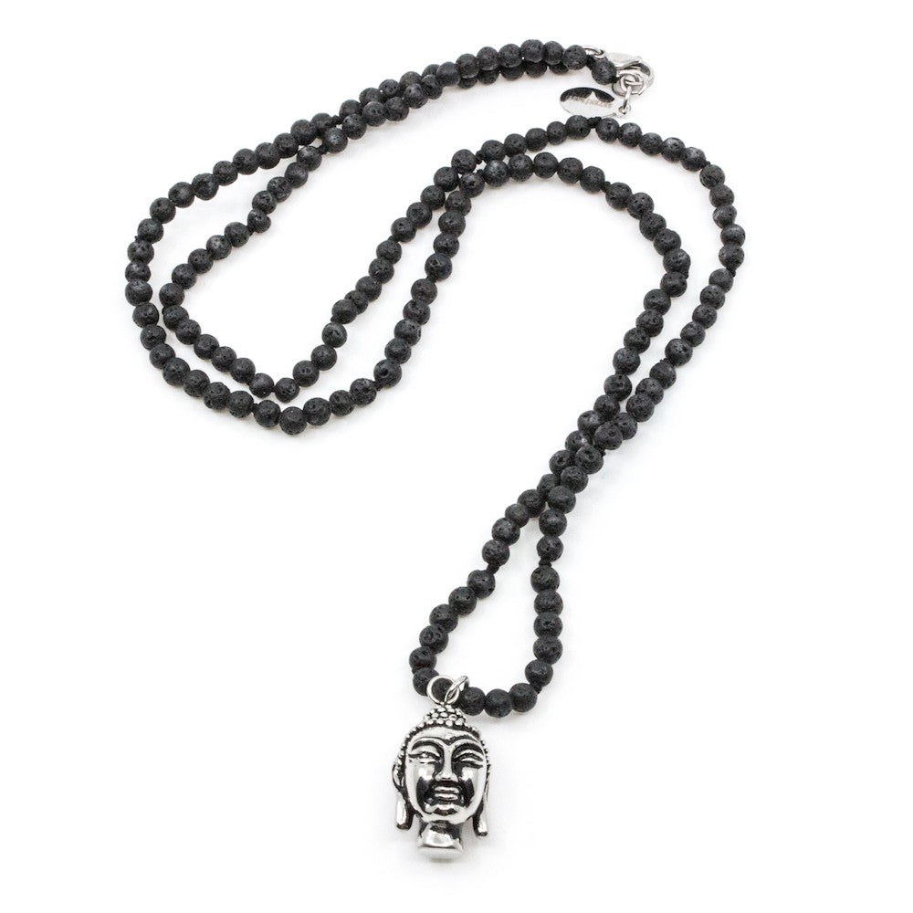 Buddha Men Halsband Svart Svart