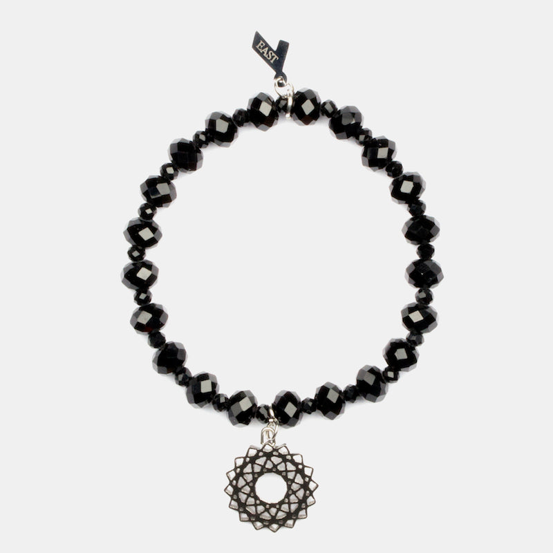 Mandala Armband Svart Svart
