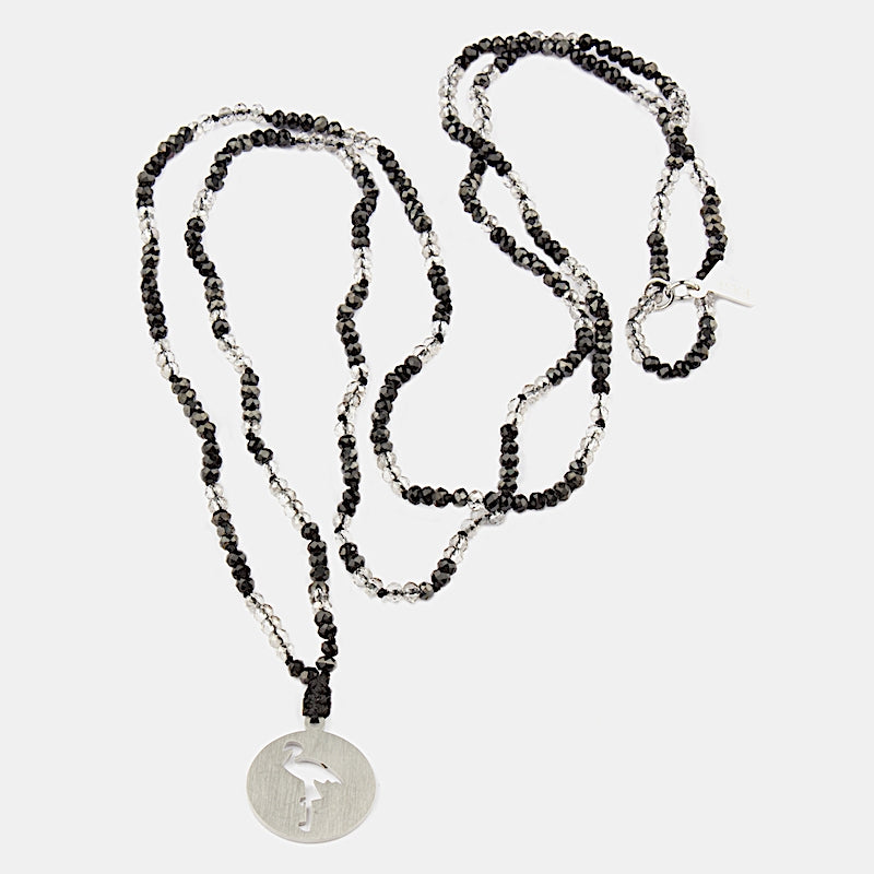Guru Halsband Silver Svart