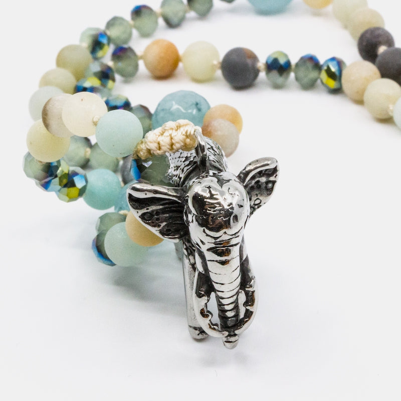 Elephant Halsband Turkos Y-YOGA Turkos