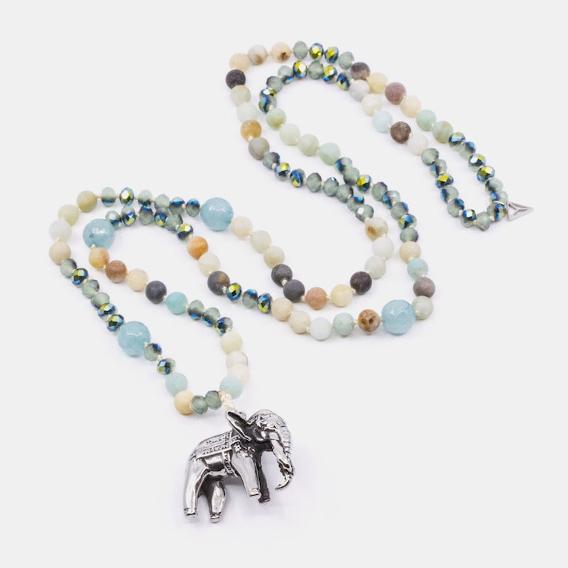 Elephant Halsband Turkos Y-YOGA Turkos