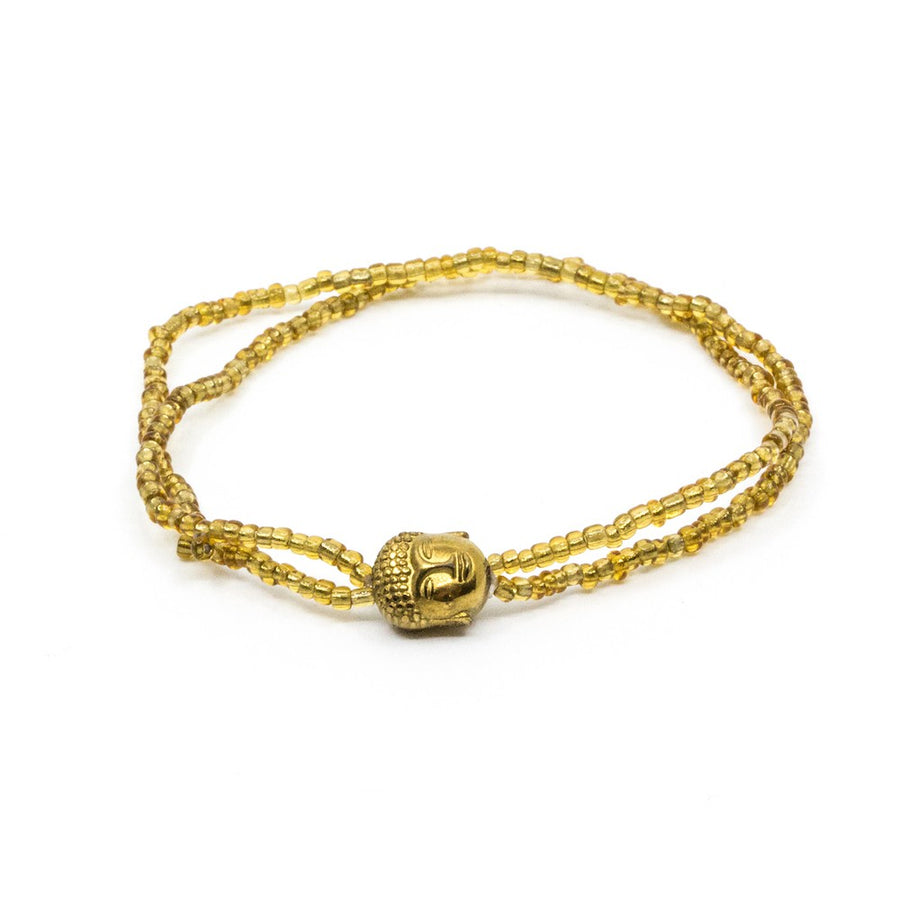 Mini Buddha Armband Guld Guld