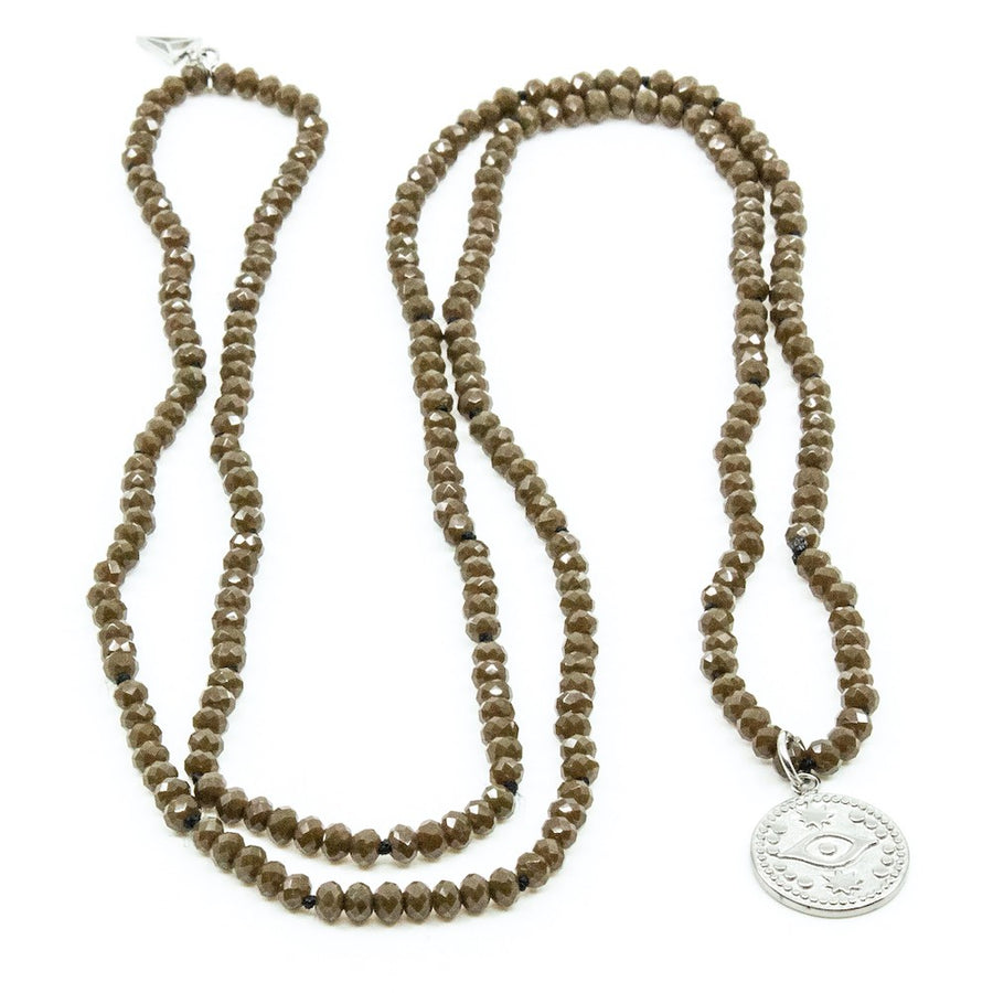 Eye Amulet Halsband Grön Grön