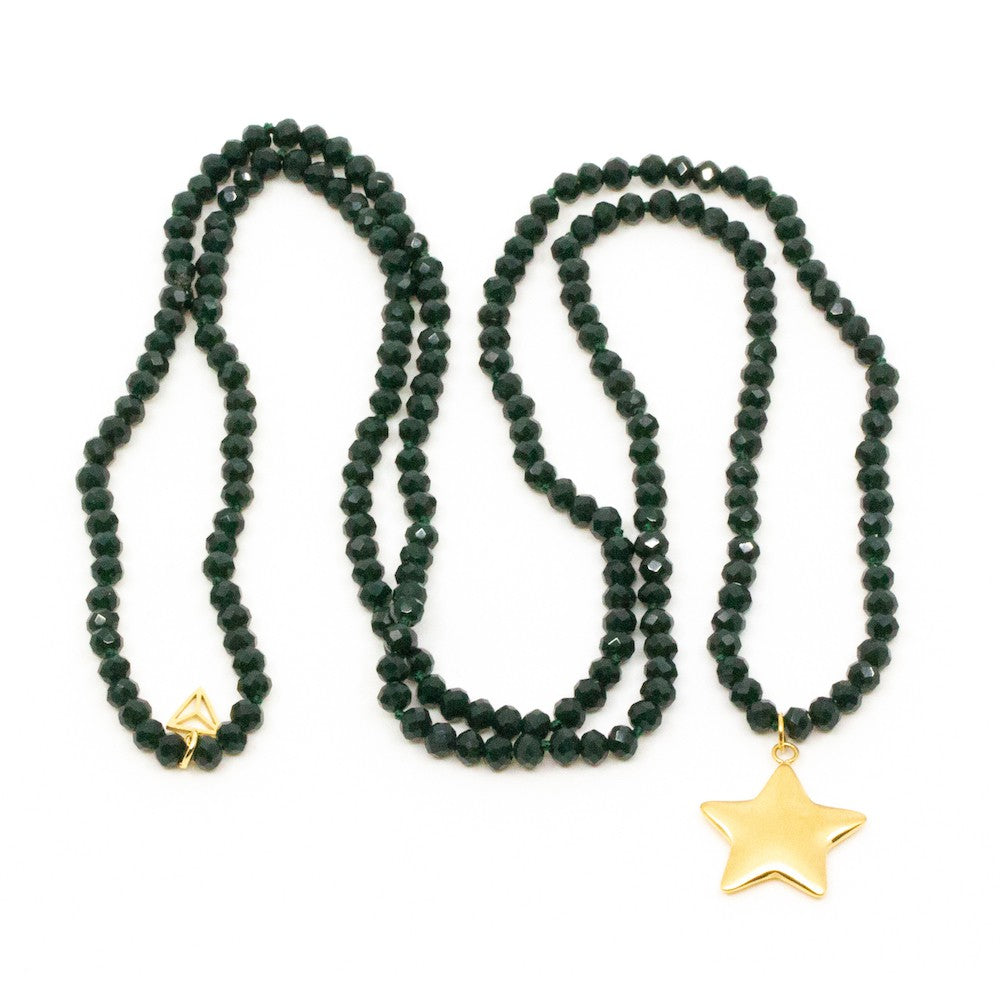 Golden Soft Star Halsband Grön Grön