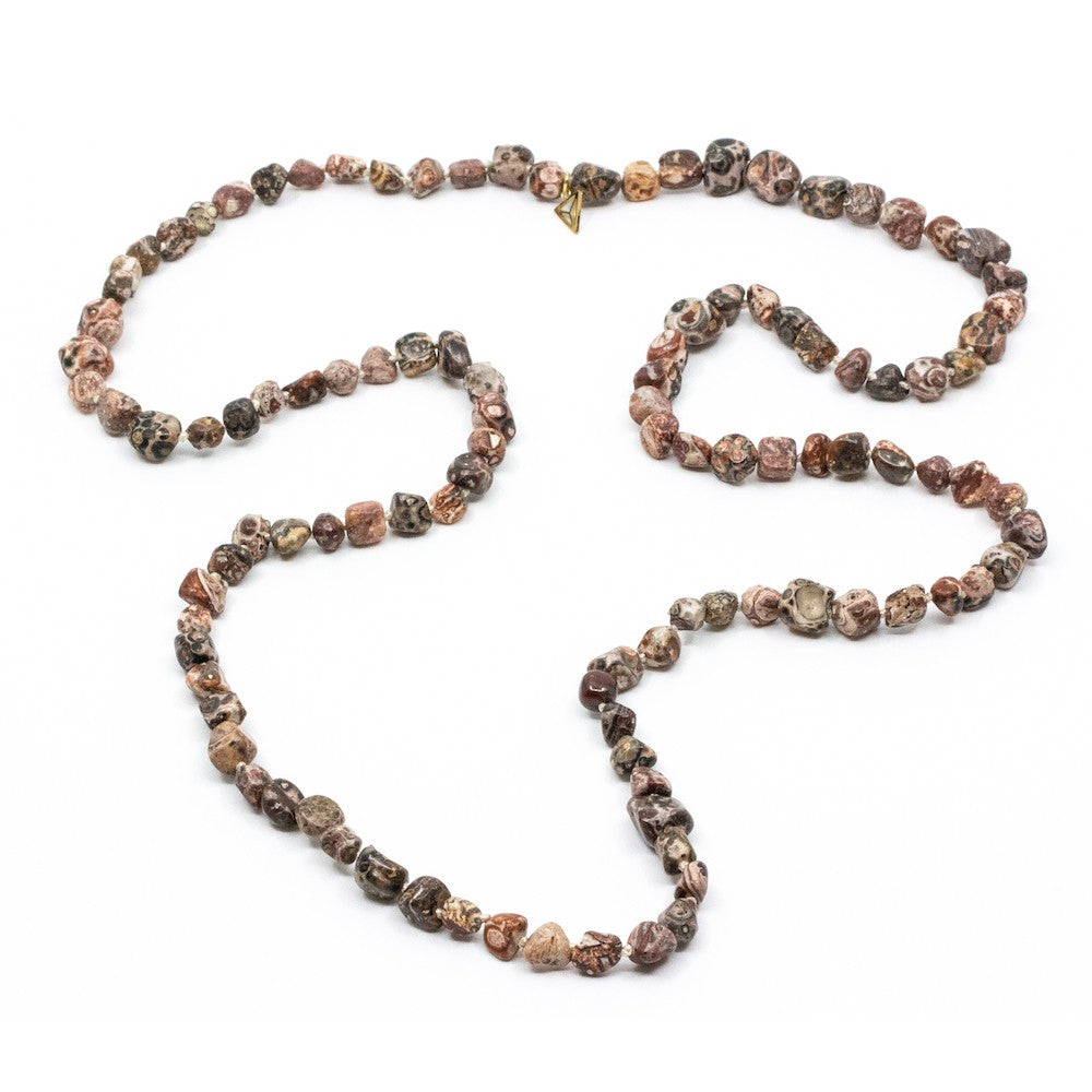 Single Beads Halsband Brun Brun