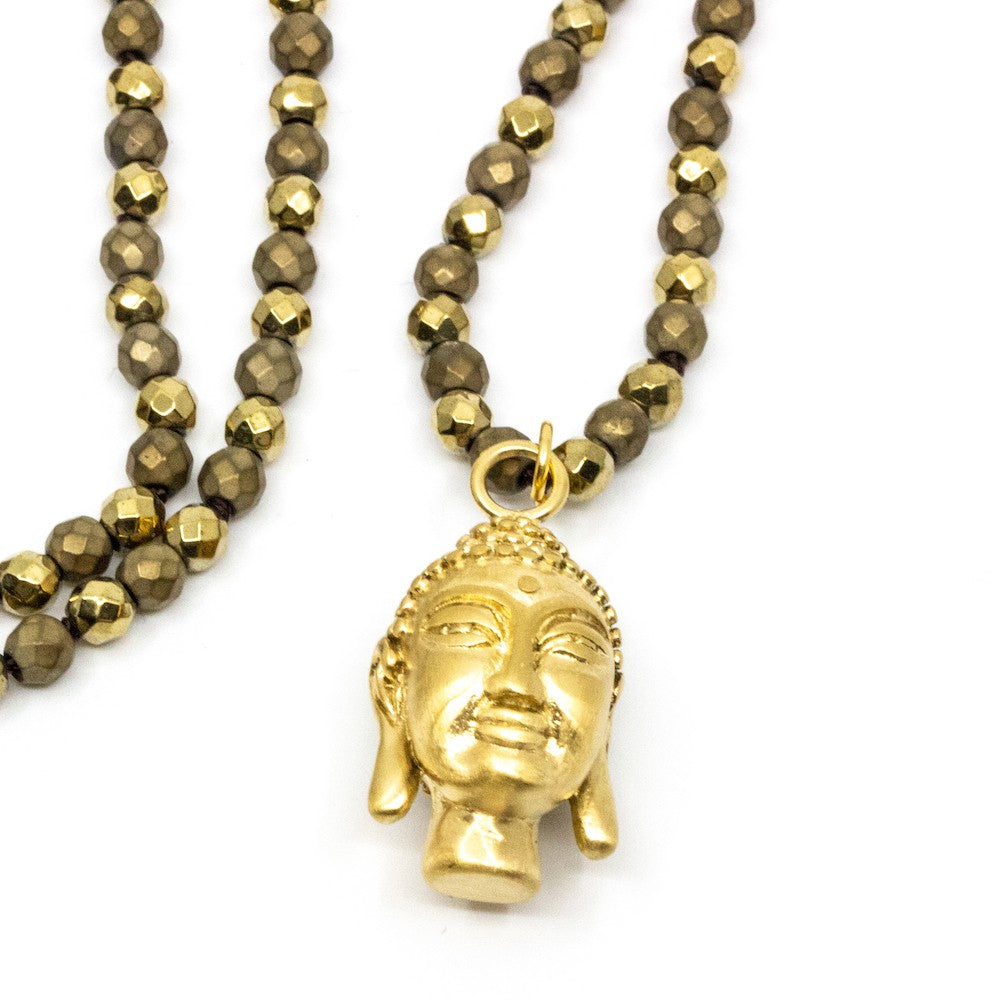 Buddha Halsband Guld Guld