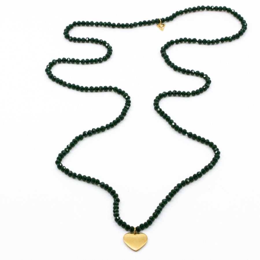 Love Yourself Necklace Green