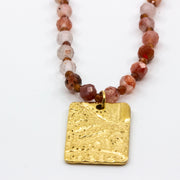 Sea imprint Necklace Orange