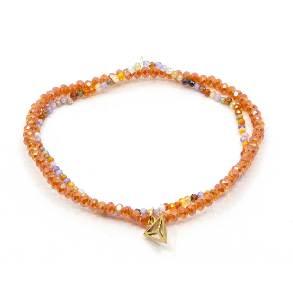 Double Bracelet Multiorange