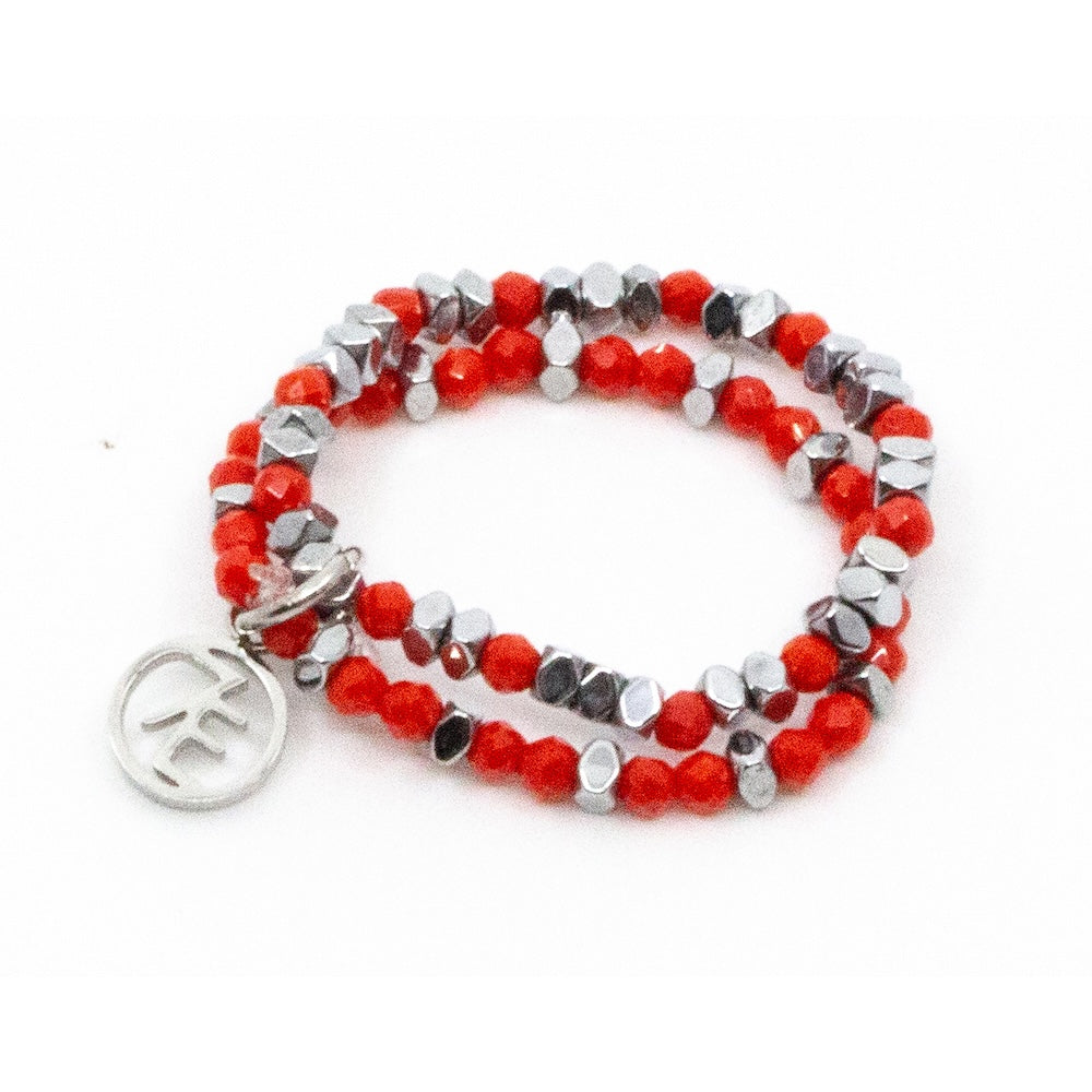 Red Double Elastic Ring