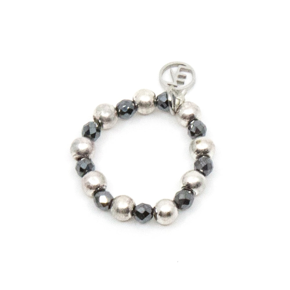 Silver Mix Elastic Ring